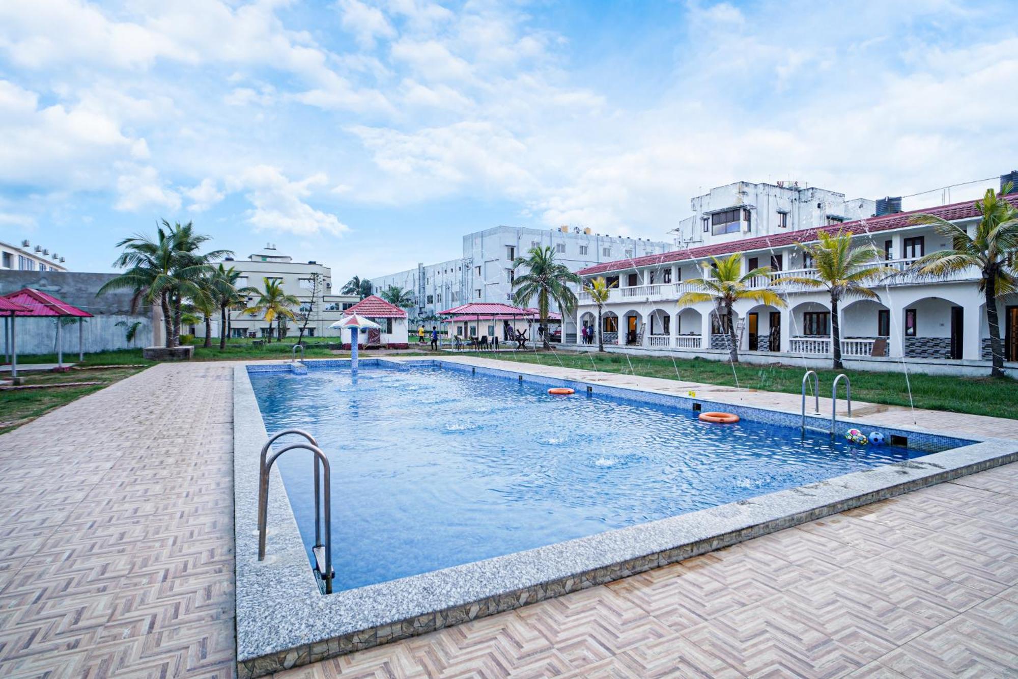 Silver Sand Eco Resort !! Beachfront !! With Biggest Pool And Huge Open Area !! Ideal For Weddings !! Couple Friendly !! Mandarmani Exterior photo