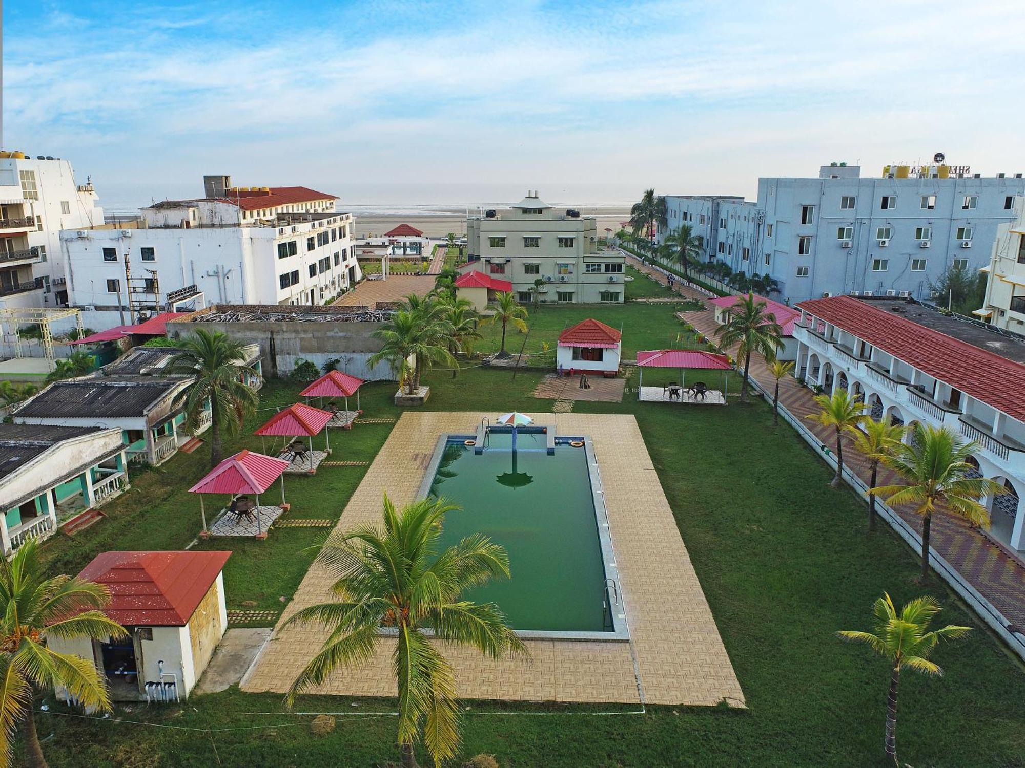 Silver Sand Eco Resort !! Beachfront !! With Biggest Pool And Huge Open Area !! Ideal For Weddings !! Couple Friendly !! Mandarmani Exterior photo
